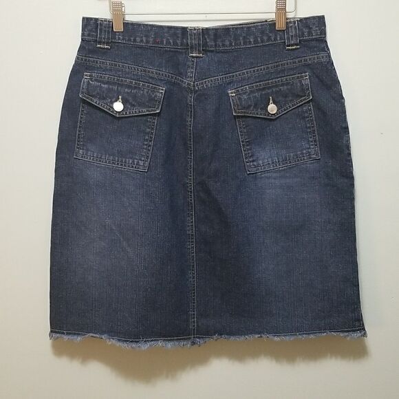 Denim skirt, size 12. 100% cotton. - Picture 3 of 6